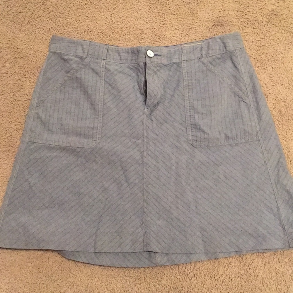 light blue skirt